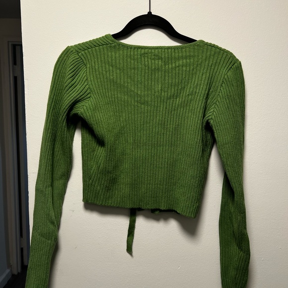 The Ragged Priest Green Ribbed Top - Picture 4 of 4